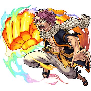 Fairy Tail Art Natsu Dragneel Anime Greeting Card by Anime Art