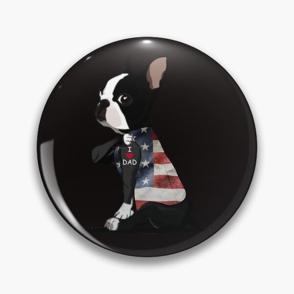 Item preview, Boston Terrier Tattoos I Love Dad Fathers Day designed and sold by BiancaMoss51.