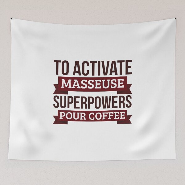 Item preview, Masseuse gift, To Activate Masseuse Superpowers Pour Coffee, Gift For Masseuse Funny Coworker Boss Mug Gift designed and sold by Orange Pieces.