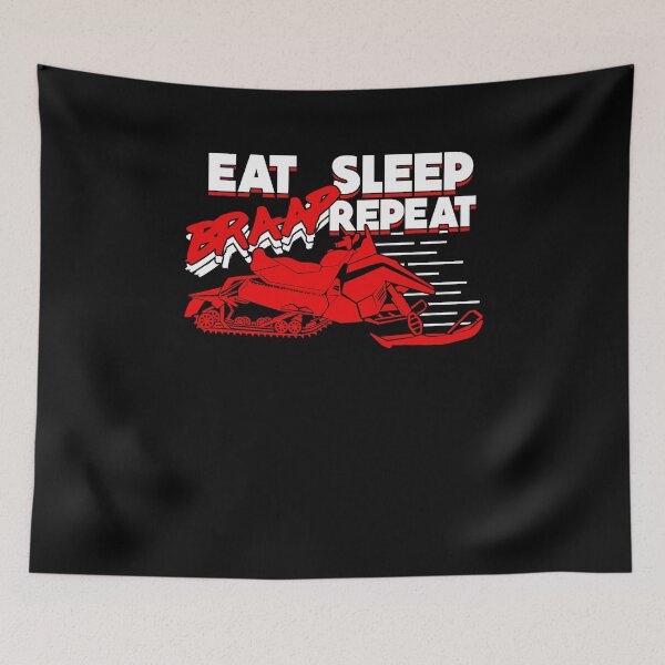 Item preview, Eat Sleep Braap Repeat Snowmobiler Gift designed and sold by Marcid95.