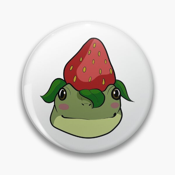Item preview, Cute frog with strawberry designed and sold by Nataszaa.