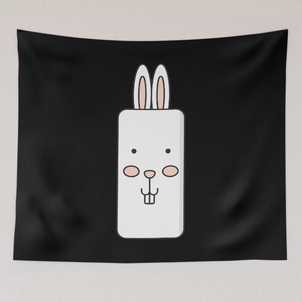 Item preview, Japanese Kawaii Cute Smiley Face - White Rabbit designed and sold by crazycollective.