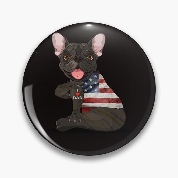 Item preview, Bulldog Dog Tattoo I Love Dad Fathers Day designed and sold by BiancaMoss51.