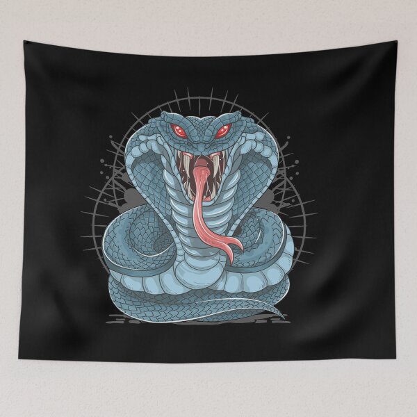 Item preview, COBRA SNAKE FULL BODY BLUE designed and sold by teemix.
