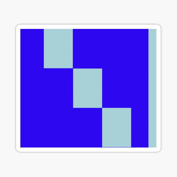small shades blue Sticker