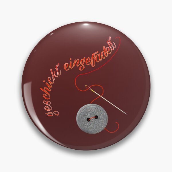 Item preview, Cleverly threaded - button, needle and thread - photo collage with lettering designed and sold by kikidu21.