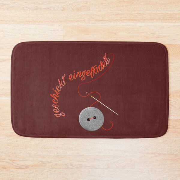 Item preview, Cleverly threaded - button, needle and thread - photo collage with lettering designed and sold by kikidu21.
