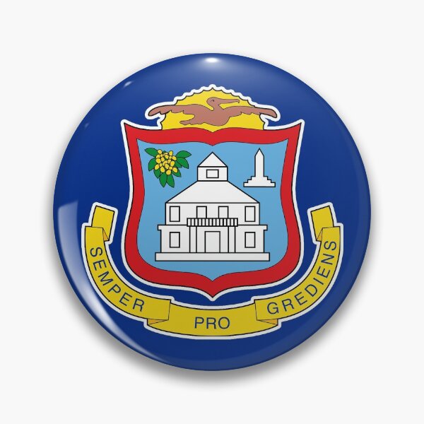 Item preview, Sint Maarten Flag Gifts, Masks, Stickers & Products (GF) designed and sold by mpodger.