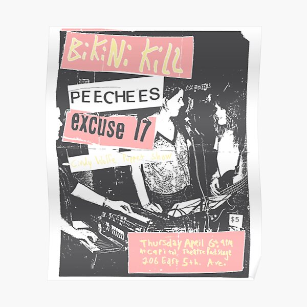 bikini kill peecees Poster
