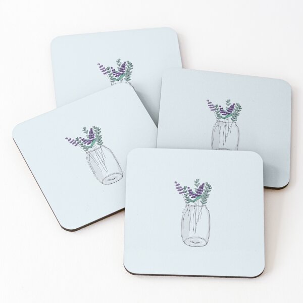 Item preview, Hand-drawn Lavender Mason Jar designed and sold by Anzarr.