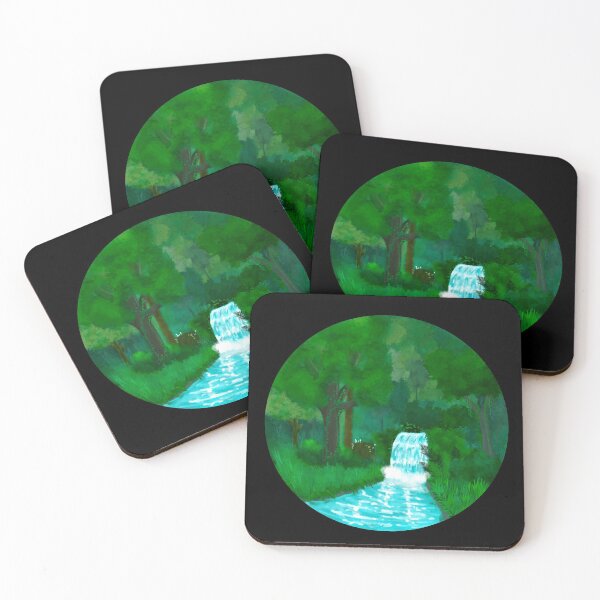 Item preview, Forest Waterfall  designed and sold by BittyKittyNeko.
