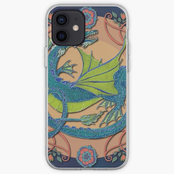 Celtic Medieval Water Dragon iPhone Soft Case