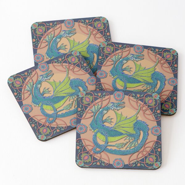 Item preview, Celtic Medieval Water Dragon designed and sold by lottibrown.