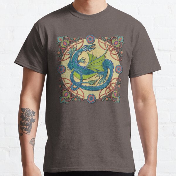 Celtic Medieval Water Dragon Classic T-Shirt