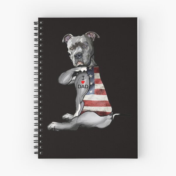 Item preview, Dog Pitbull I Love Mom Tattoo Fathers Day designed and sold by BiancaMoss51.