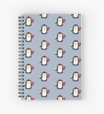 Penguin table tennis Spiral Notebook