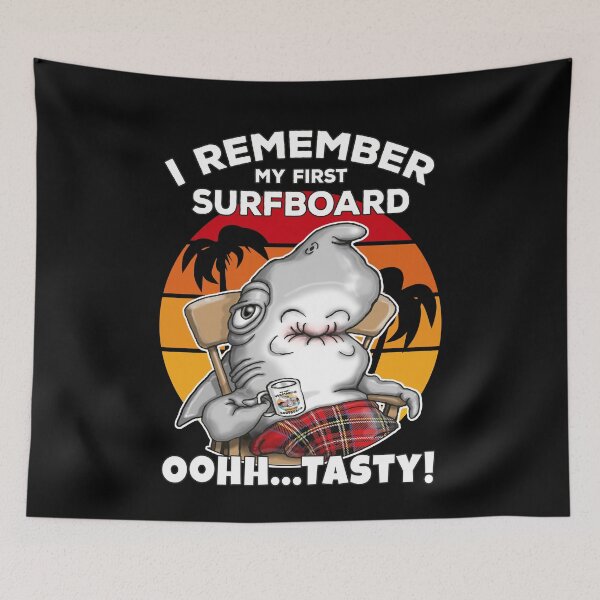 Item preview, My First Surfboard Funny Surfing Shark Summer Surf designed and sold by Status71.