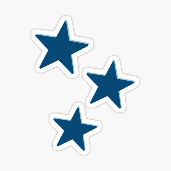 Vista previa del artículo con la obra «mhc blue stars pegatinas», diseñado y vendido por catholivia.