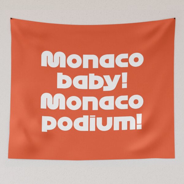 Item preview, Monaco Baby! Monaco Podium! (Orange BG) designed and sold by FilipeFerreira.