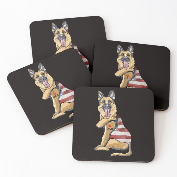 Item preview, German Shepherd Tattoo Dog I Love Dad designed and sold by BiancaMoss51.