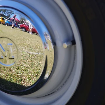 Artwork thumbnail, A Reflective Hubcap by R-Walker