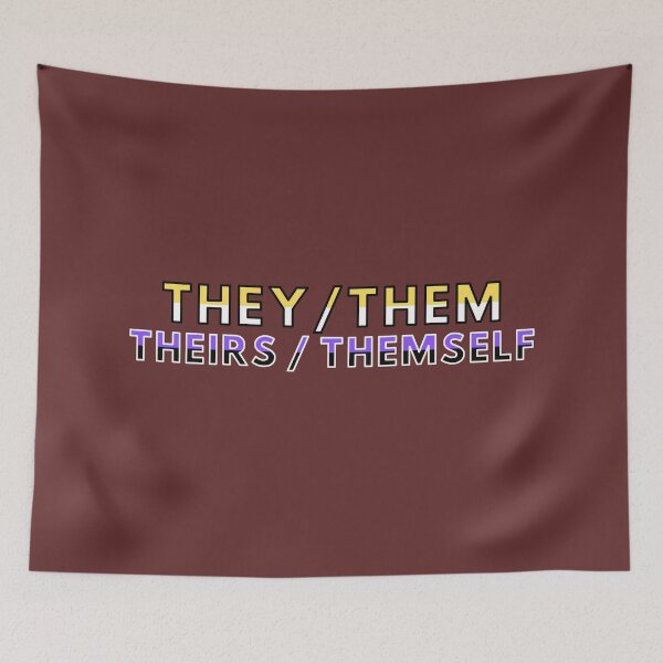 Item preview, They / Them / Theirs / Themself designed and sold by Saint and Raven.