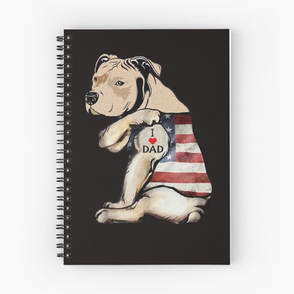 Item preview, Pitbull I Love Dad Tattoo Fathers Day designed and sold by BiancaMoss51.