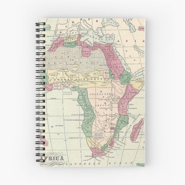 Item preview, Vintage Map of Africa (1872) designed and sold by BravuraMedia.