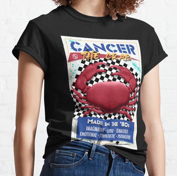 Cancer the Crab Zodiac Sign Astrology ‘80s Classic T-Shirt