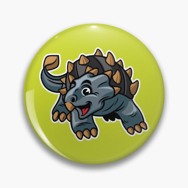 Item preview, Cute Ankylosaurus Happy Dinosaur designed and sold by PosterpartyCo.