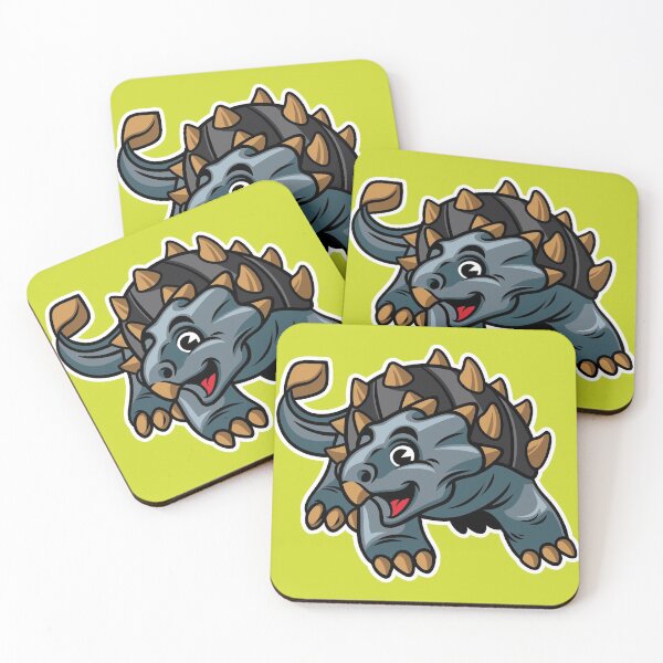 Item preview, Cute Ankylosaurus Happy Dinosaur designed and sold by PosterpartyCo.