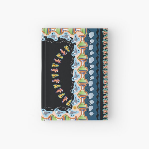 Beach Lover Layout - Florida Summer Icons Hardcover Journal