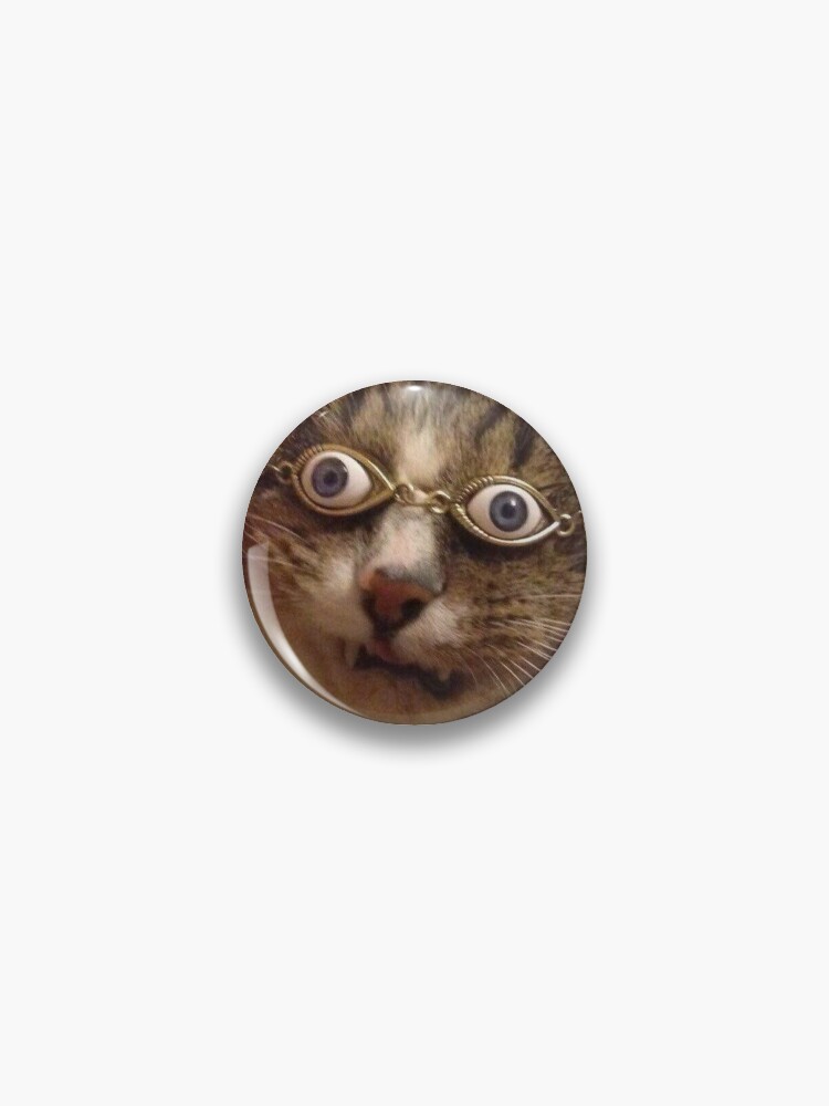 cat with big googly eyes is sad' Mouse Pad