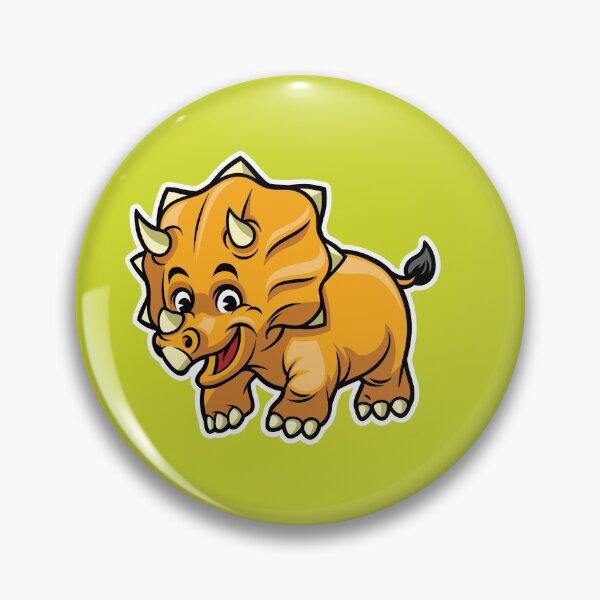 Item preview, Cute Triceratops Happy Dinosaur designed and sold by PosterpartyCo.