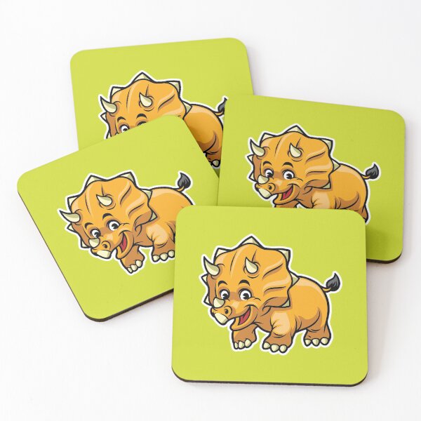 Item preview, Cute Triceratops Happy Dinosaur designed and sold by PosterpartyCo.