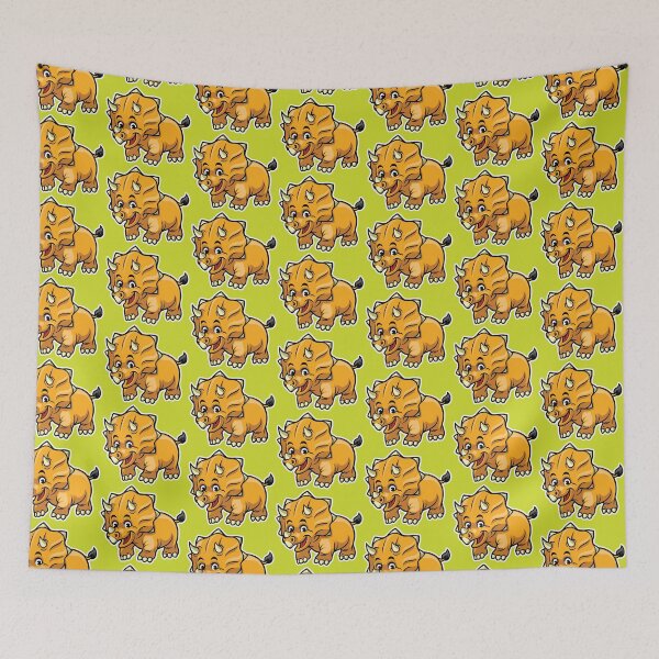 Item preview, Cute Triceratops Happy Dinosaur designed and sold by PosterpartyCo.