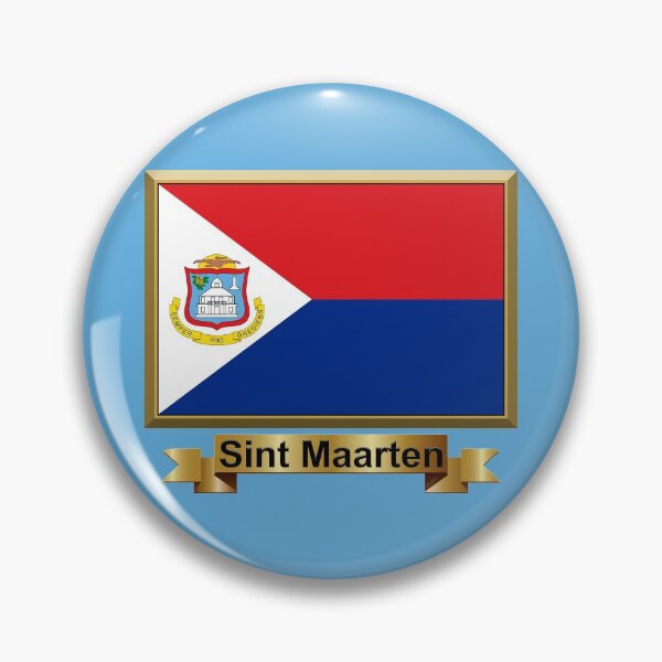 Item preview, Sint Maarten Flag Gifts, Masks, Stickers & Products (N) designed and sold by mpodger.