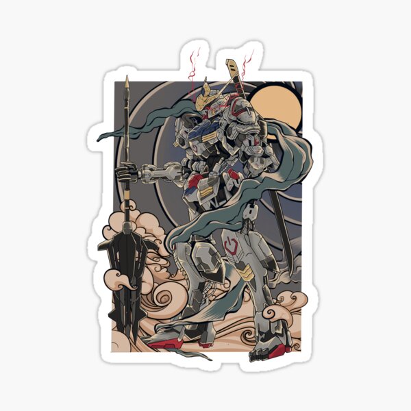 Item preview, Gundam Barbatos Lupus T shirt Poster Print designed and sold by Gundam Artwork.