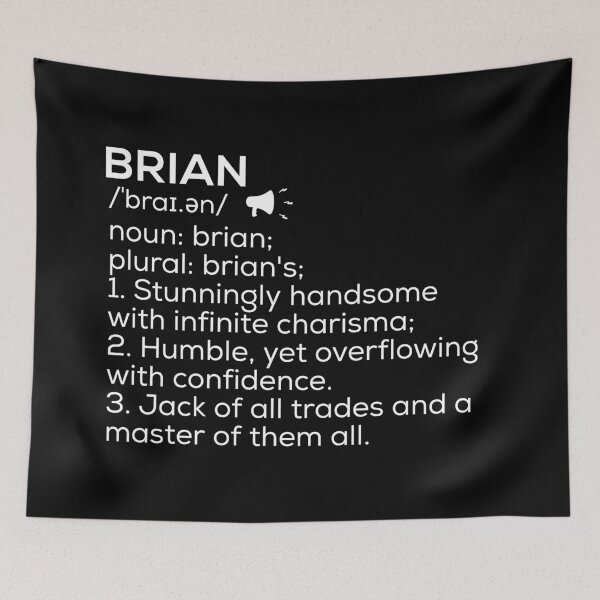Item preview, Brian Name Definition designed and sold by Teelogic.