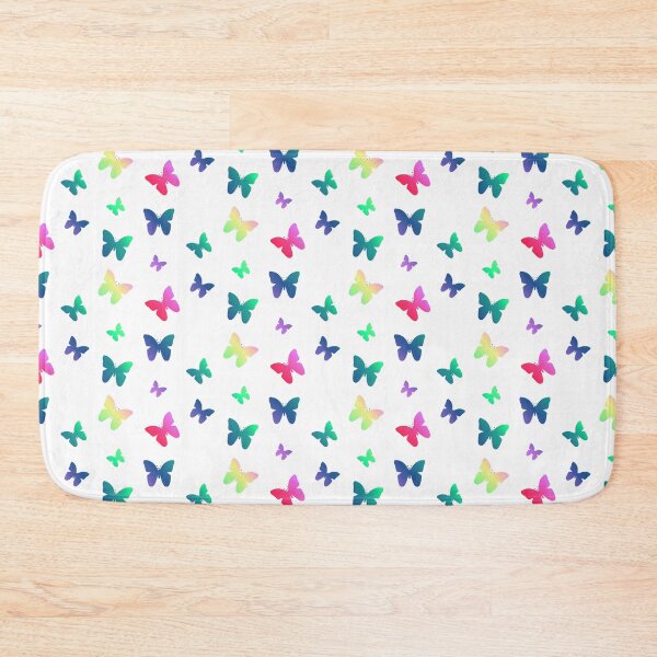 Item preview, Cute Rainbow Colored Butterflies Purple Blue Pink Yellow Butterfly designed and sold by kmcs.