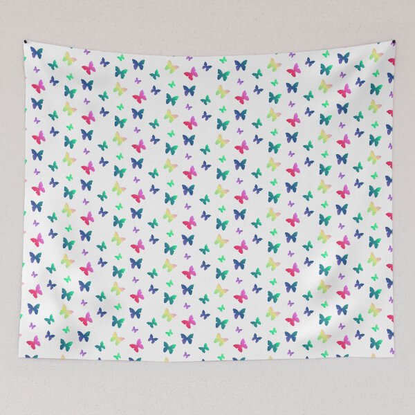 Item preview, Cute Rainbow Colored Butterflies Purple Blue Pink Yellow Butterfly designed and sold by kmcs.
