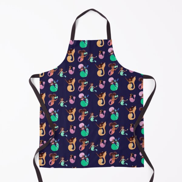 Item preview, Cute Colorful Black Mermaids With Fish designed and sold by Patricia Grannum.