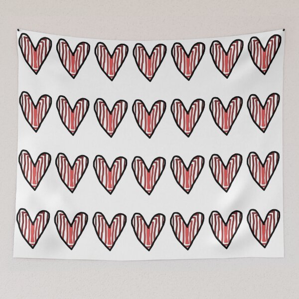 Item preview, Stripy heart designed and sold by ScarletPanda.