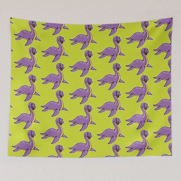 Item preview, Cute Elasmosaurus Happy Dinosaur designed and sold by PosterpartyCo.