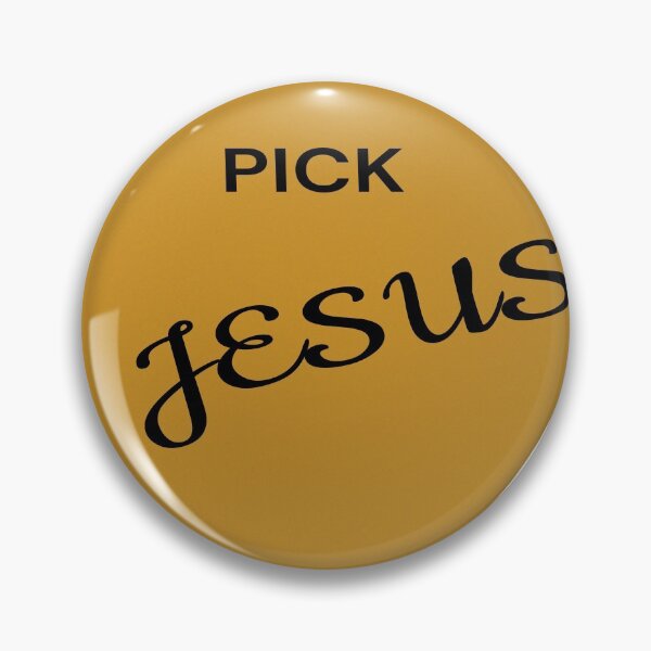 Item preview, Pick Jesus sticker, christian quote designed and sold by shirtsdesignpk.