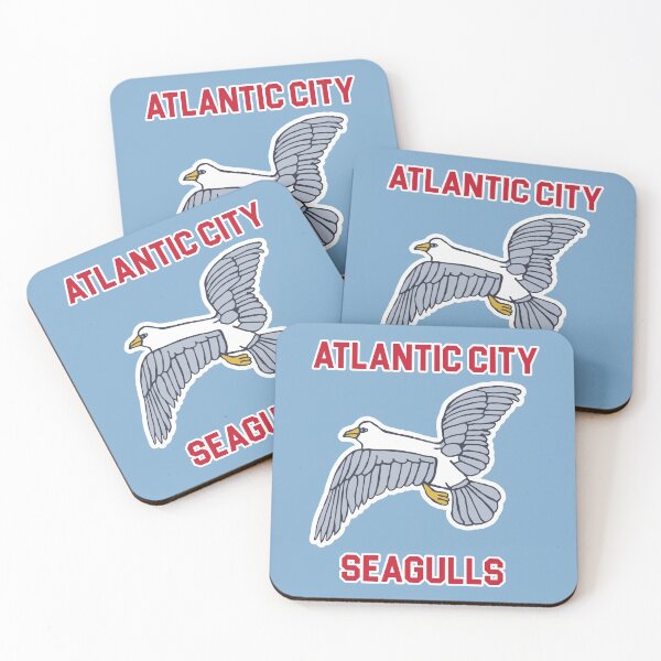 Item preview, Atlantic City Seagulls )( Retro Throwback Basketball Team designed and sold by acquiesce13.