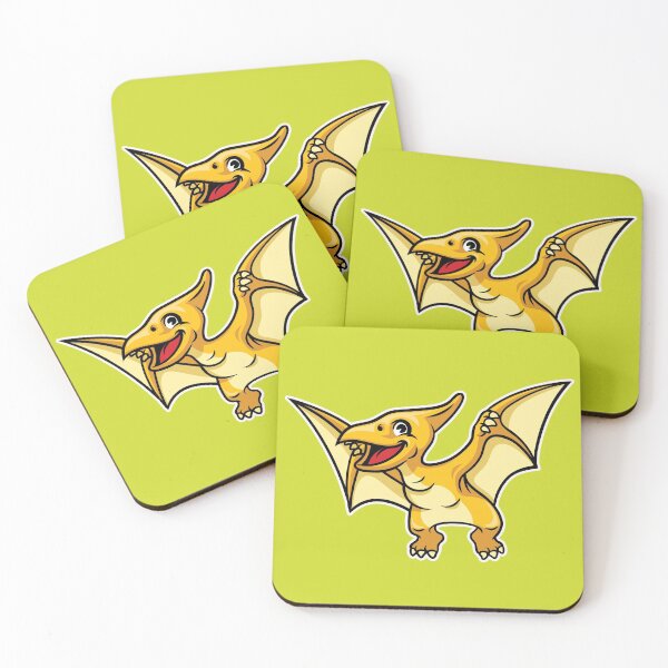 Item preview, Cute Pterodactyl Happy Dinosaur designed and sold by PosterpartyCo.
