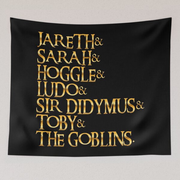 Item preview, The Labyrinth Gold Metallic Names List designed and sold by acquiesce13.