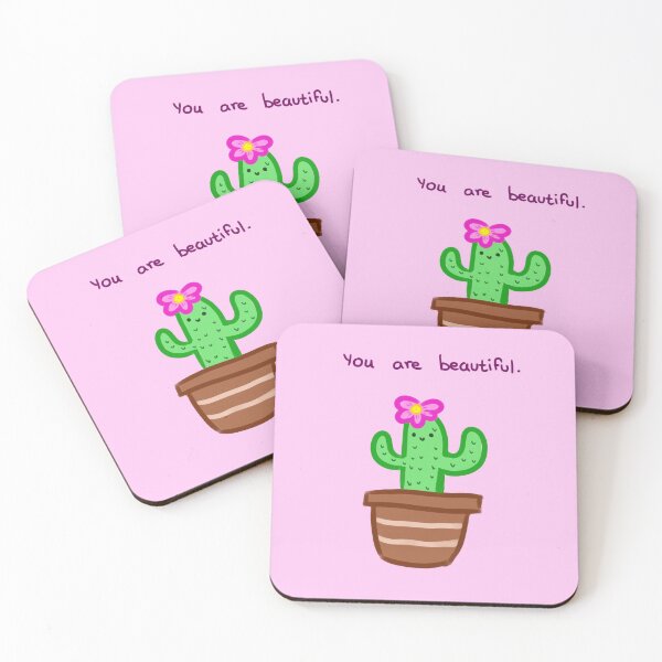 Item preview, Cute cactus says You are beautiful designed and sold by yrusoquiet.