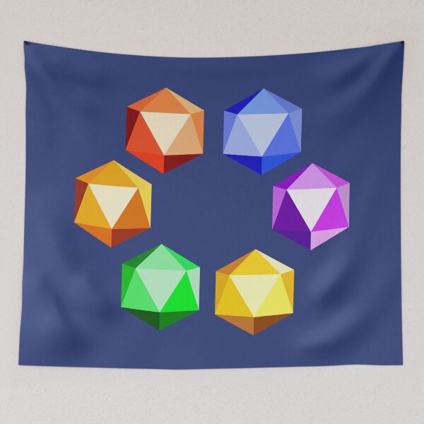 Item preview, multicolored crystals. designed and sold by Luckydragon17.